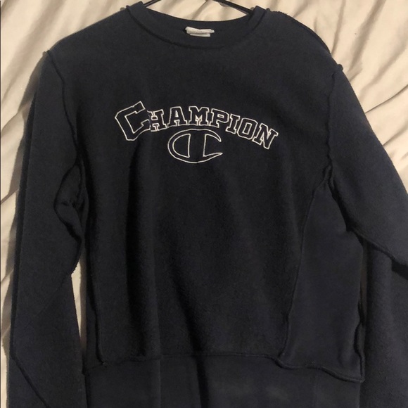 inside out champion sweatshirt